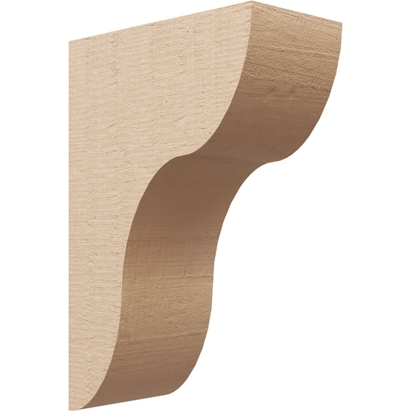 Ekena Millwork 6"W x 12"D x 18"H Classic Carmel Rough Cedar Woodgrain TimberThane Corbel, Primed Tan CORUR06X12X18CARRCPR - main